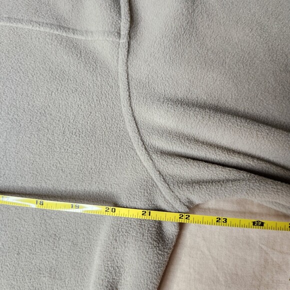 Saddlebred Men's Fleece Pullover Jacket Sz. M Quarter Zip Gray Beige - Picture 5 of 6